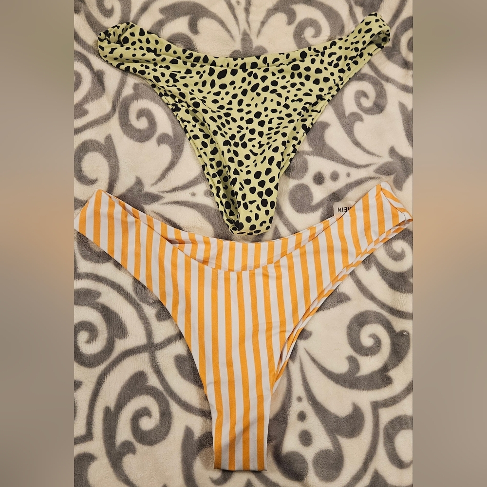 SHEIN cute bikini bottoms both size medium